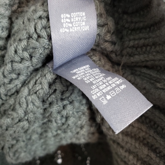 🆕️ Aerie Fern Green Cable Knit Crewneck Sweater - Picture 8 of 8